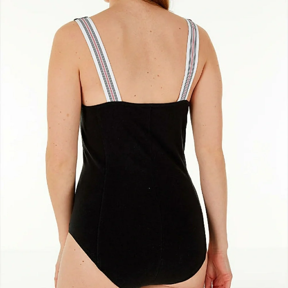 Champion NWT Black Tank Bodysuit Sz S